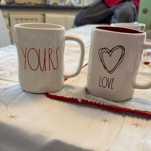 Love and Yours Mug Rae Dunn bundle set  - Valentine's Day
